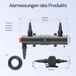 SunSun CUV-218 Stérilisateur Clarificateur De Bassins Ou D'étang Avec Lampe Rayons UV-c 18W 9 SunSun CUV-218 Stérilisateur Clarificateur De Bassins Ou D'étang Avec Lampe Rayons UV-c 18W -Trait Piscine Soldes Magasin 808435 3