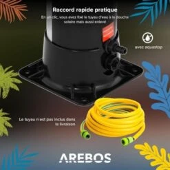AREBOS Douche Solaire 40 L Avec Douchette & Thermomètre Température De L'eau Jusqu'à 60°C Douche De Piscine Camping Argent 10 AREBOS Douche Solaire 40 L Avec Douchette & Thermomètre Température De L'eau Jusqu'à 60°C Douche De Piscine Camping Argent -Trait Piscine Soldes Magasin 83220974 4