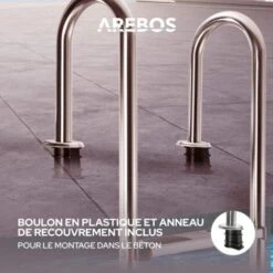 AREBOS Échelle De Piscine Échelle De Securité 4 Marches Acier Inoxydable 11 AREBOS Échelle De Piscine Échelle De Securité 4 Marches Acier Inoxydable -Trait Piscine Soldes Magasin 8339671 5