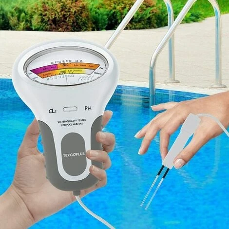 Analyseur De Qualité De L'eau, Testeur Numérique De Chlore Et De PH Cl2 Pour Piscines, Analyseur De Qualité De L'eau De Spa Avec Sonde Pour Piscines Ou Spas De Taille Domestique, 1 Pile Alcaline AA (1 3 Analyseur De Qualité De L'eau, Testeur Numérique De Chlore Et De PH Cl2 Pour Piscines, Analyseur De Qualité De L'eau De Spa Avec Sonde Pour Piscines Ou Spas De Taille Domestique, 1 Pile Alcaline AA (1