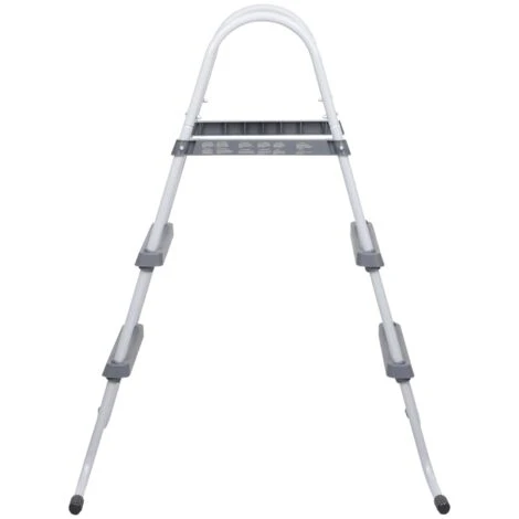 Échelle De Piscine Gris 84 Cm Acier VidaXL 4 Échelle De Piscine Gris 84 Cm Acier VidaXL – Image 2