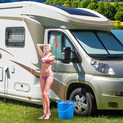 AUFUN Batterie De Camping En Plein Air Avec Douchette, Batterie Rechargeable, Câble De Chargement USB, Pour La Randonnée, Les Voyages, Le Jardin 5 AUFUN Batterie De Camping En Plein Air Avec Douchette, Batterie Rechargeable, Câble De Chargement USB, Pour La Randonnée, Les Voyages, Le Jardin – Image 3