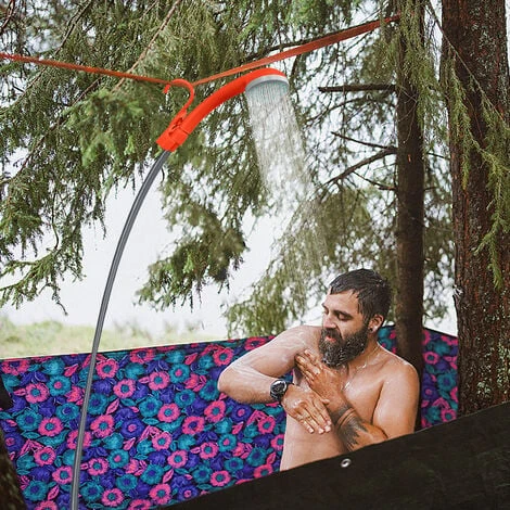 AUFUN Batterie De Camping En Plein Air Avec Douchette, Batterie Rechargeable, Câble De Chargement USB, Pour La Randonnée, Les Voyages, Le Jardin 6 AUFUN Batterie De Camping En Plein Air Avec Douchette, Batterie Rechargeable, Câble De Chargement USB, Pour La Randonnée, Les Voyages, Le Jardin – Image 4