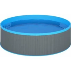 Haute Qualité -Piscine Avec écumoire Suspendue Et Pompe 350x90 Cm Gris24262 -Trait Piscine Soldes Magasin 86449361 3