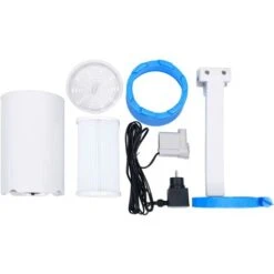 Haute Qualité -Piscine Avec écumoire Suspendue Et Pompe 350x90 Cm Gris24262 -Trait Piscine Soldes Magasin 86449361 5