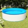 Elegant-Stil Piscine à éclaboussures 350x90 Cm Blanc,pour Salon/Jardin,Montage Facile,39,2 Kg -Trait Piscine Soldes Magasin 87477175 1
