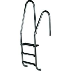 Echelle Asymétrique Pour Piscine - 4 Marches Inox