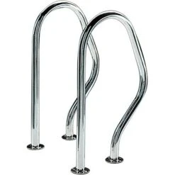 Sorties De Bain Pour Piscine - 47 X 80 Cm - Inox - Rectangulaires à Visser