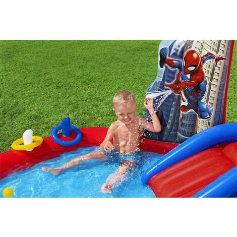 Aire De Jeux Gonflable Spider-man 2,11 m X 2,06 m X 1,27 m - Bestway - 98793 5 Aire De Jeux Gonflable Spider-man 2,11 m X 2,06 m X 1,27 m - Bestway - 98793 – Image 3