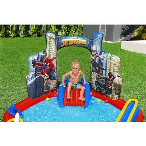 Aire De Jeux Gonflable Spider-man 2,11 m X 2,06 m X 1,27 m - Bestway - 98793 7 Aire De Jeux Gonflable Spider-man 2,11 m X 2,06 m X 1,27 m - Bestway - 98793 – Image 5