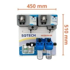 Tableau Complet Régulateur PH Et Chlore Automatique Pour Piscine Jusqu'à 160m3 -Trait Piscine Soldes Magasin 88528486 3