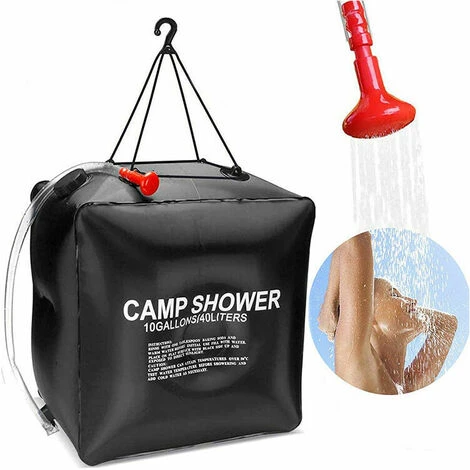 Sac De Douche Solaire 40 Litres Camping, Température 45 °C Randonnée, Escalade 4 Sac De Douche Solaire 40 Litres Camping, Température 45 °C Randonnée, Escalade – Image 2