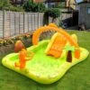 Piscine Pour Enfant Gonflable -Aire De Jeux Aquatique 246x193x110cm
