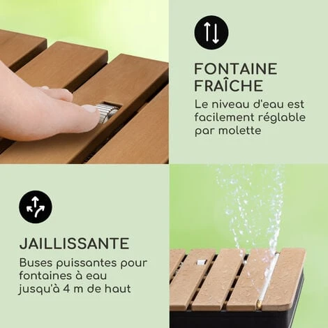 Blumfeldt Cool Breeze - Douche De Jardin, Douche De Camping, WPC, Aluminium, Aspect Bois, Poignée De Transport, Douche De Jardin Extérieure, Carrée Noire 6 Blumfeldt Cool Breeze - Douche De Jardin, Douche De Camping, WPC, Aluminium, Aspect Bois, Poignée De Transport, Douche De Jardin Extérieure, Carrée Noire – Image 4