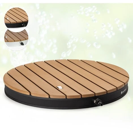 Blumfeldt Cool Breeze - Douche De Jardin, Douche De Camping, WPC, Aluminium, Aspect Bois, Poignée De Transport, Douche De Jardin Extérieure, Ronde Noire 3 Blumfeldt Cool Breeze - Douche De Jardin, Douche De Camping, WPC, Aluminium, Aspect Bois, Poignée De Transport, Douche De Jardin Extérieure, Ronde Noire