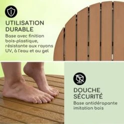 Blumfeldt Cool Breeze - Douche De Jardin, Douche De Camping, WPC, Aluminium, Aspect Bois, Poignée De Transport, Douche De Jardin Extérieure, Ronde Noire 9 Blumfeldt Cool Breeze - Douche De Jardin, Douche De Camping, WPC, Aluminium, Aspect Bois, Poignée De Transport, Douche De Jardin Extérieure, Ronde Noire -Trait Piscine Soldes Magasin 88716205 3