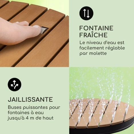 Blumfeldt Cool Breeze - Douche De Jardin, Douche De Camping, WPC, Aluminium, Aspect Bois, Poignée De Transport, Douche De Jardin Extérieure, Ronde Noire 6 Blumfeldt Cool Breeze - Douche De Jardin, Douche De Camping, WPC, Aluminium, Aspect Bois, Poignée De Transport, Douche De Jardin Extérieure, Ronde Noire – Image 4