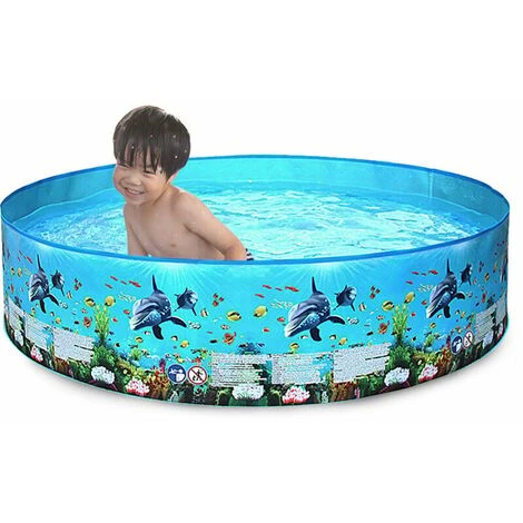 SEENLIN Piscine Pliant Piscine Inflation Sans Plastique Dur Portable Famille Piscine Ronde Piscine Pour Bebes Enfants Adultes 4 SEENLIN Piscine Pliant Piscine Inflation Sans Plastique Dur Portable Famille Piscine Ronde Piscine Pour Bebes Enfants Adultes – Image 2