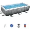 BESTWAY Piscine Hors Sol Rectangulaire Power Steel™ Effet Rotin 404 X 201 X 100 Cm 1 BESTWAY Piscine Hors Sol Rectangulaire Power Steel™ Effet Rotin 404 X 201 X 100 Cm -Trait Piscine Soldes Magasin 89366790 1