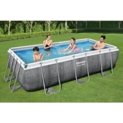 BESTWAY Piscine Hors Sol Rectangulaire Power Steel™ Effet Rotin 404 X 201 X 100 Cm 11 BESTWAY Piscine Hors Sol Rectangulaire Power Steel™ Effet Rotin 404 X 201 X 100 Cm -Trait Piscine Soldes Magasin 89366790 5