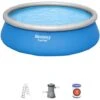 BESTWAY Piscine Hors Sol Fast Set™ 457 X 122 Cm Avec Pompe 2 BESTWAY Piscine Hors Sol Fast Set™ 457 X 122 Cm Avec Pompe -Trait Piscine Soldes Magasin 89366851 1