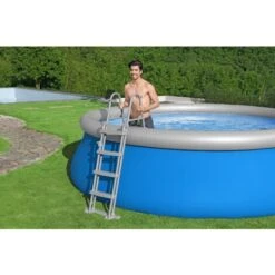 BESTWAY Piscine Hors Sol Fast Set™ 457 X 122 Cm Avec Pompe -Trait Piscine Soldes Magasin 89366851 3