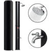Randaco Douche Solaire Douche De Jardin Avec Pied Douche Extérieure Douche Solaire 35L (avec Couvercle De Protection)
