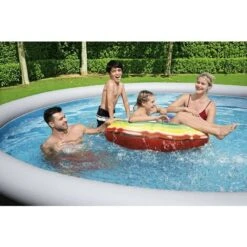 Piscine Autoportante Ronde Ø 4,57 X 1,07 M Aspect Résine Tressée Fast Set De Bestway -Trait Piscine Soldes Magasin 90538723 4