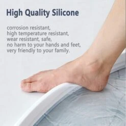 Barrière De Douche Pliable, Joint De Porte De Douche, Seuil De Douche Pour Séparation Humide Et Sèche, Pour Cuisines Et Salles De Bain (2M, Blanc) -Trait Piscine Soldes Magasin 90732169 3