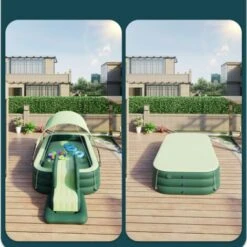 Piscine Gonflable Pour Les Enfants Et Les Adultes, Piscines De Natation Pour Enfants De Famille De Grande Taille Avec Toboggan Gonflable Et Canopée, Cour Arrière Portable, Fête De L'eau En Plein Air, 9 Piscine Gonflable Pour Les Enfants Et Les Adultes, Piscines De Natation Pour Enfants De Famille De Grande Taille Avec Toboggan Gonflable Et Canopée, Cour Arrière Portable, Fête De L'eau En Plein Air, -Trait Piscine Soldes Magasin 91527260 3