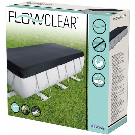 JOLI® Mode Bestway Couverture De Piscine Flowclear 404x201 Cm TOP85527 6 JOLI® Mode Bestway Couverture De Piscine Flowclear 404x201 Cm TOP85527 – Image 4