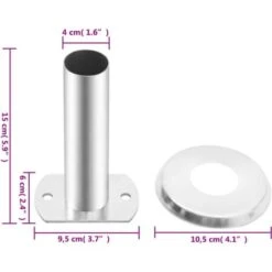 Supports De Main Courante Pour échelle De Piscine 2 Pcs VidaXL -Trait Piscine Soldes Magasin 92582990 5