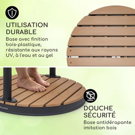 Blumfeldt Douche Exterieur Piscine, Douches De Jardin Portable, Douche Jardin Exterieur, Pomme De Douche Réglable, Douche Extérieur Aluminium, Rince Pied Piscine, Douche Extérieure Résistant UV Et Gel 5 Blumfeldt Douche Exterieur Piscine, Douches De Jardin Portable, Douche Jardin Exterieur, Pomme De Douche Réglable, Douche Extérieur Aluminium, Rince Pied Piscine, Douche Extérieure Résistant UV Et Gel – Image 3