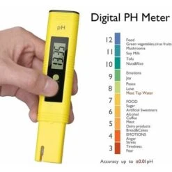 Testeur De Ph Professionnel, Fonction D'étalonnage Automatique Et 0,00-14,00 Gamme De Mesure Pour L’Eau Portable Aquarium Hydroponie Piscine Plage De Mesure 8 Testeur De Ph Professionnel, Fonction D'étalonnage Automatique Et 0,00-14,00 Gamme De Mesure Pour L’Eau Portable Aquarium Hydroponie Piscine Plage De Mesure -Trait Piscine Soldes Magasin 93579372 2