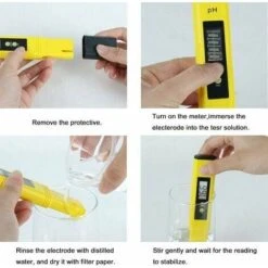 Testeur De Ph Professionnel, Fonction D'étalonnage Automatique Et 0,00-14,00 Gamme De Mesure Pour L’Eau Portable Aquarium Hydroponie Piscine Plage De Mesure 9 Testeur De Ph Professionnel, Fonction D'étalonnage Automatique Et 0,00-14,00 Gamme De Mesure Pour L’Eau Portable Aquarium Hydroponie Piscine Plage De Mesure -Trait Piscine Soldes Magasin 93579372 3