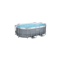Trait Piscine Soldes Magasin 27 BESTWAY Piscine Hors Sol Power Steel™ Ovale 305 X 200 X 84 Cm