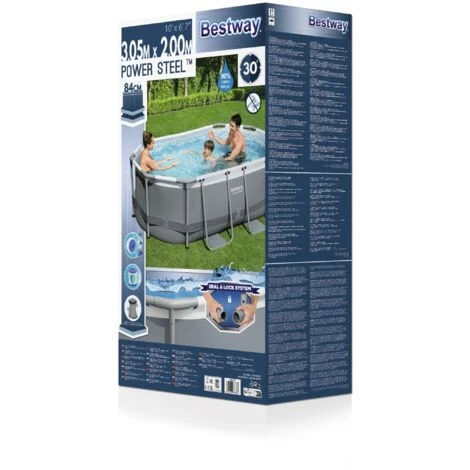 BESTWAY Piscine Hors Sol Power Steel™ Ovale 305 X 200 X 84 Cm 7 BESTWAY Piscine Hors Sol Power Steel™ Ovale 305 X 200 X 84 Cm – Image 5