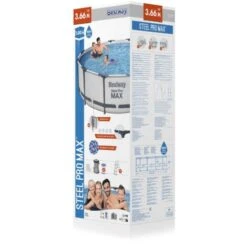 BESTWAY Piscine Hors Sol Ronde Steel Pro Max™ 366 X 100 Cm 11 BESTWAY Piscine Hors Sol Ronde Steel Pro Max™ 366 X 100 Cm -Trait Piscine Soldes Magasin 94368895 5