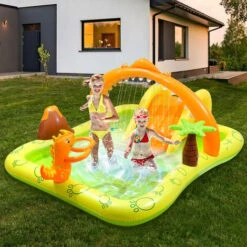 Piscine Du Centre De Jeux Jungle Jungle Toboggan Gonflable Intex Pour Enfants 246x193x110cm