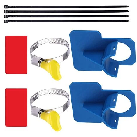 2 PièCes Supports De Tuyau De Piscine Avec Pinces En Acier Inoxydable Attaches De Câble, Accessoires De Piscine Hors Sol Pour La PréVention De L'Affaissement Des Tuyaux 4 2 PièCes Supports De Tuyau De Piscine Avec Pinces En Acier Inoxydable Attaches De Câble, Accessoires De Piscine Hors Sol Pour La PréVention De L'Affaissement Des Tuyaux – Image 2