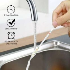 Ensemble De 100 Bandelettes D'essai 14 En 1 Pour L'eau Potable Et L'eau Du Robinet, Faciles à Détecter Rapidement Pour La Dureté, Le PH, Le Brome, Les Nitrates, Etc. (2 Bouteilles) -Trait Piscine Soldes Magasin 94926435 3