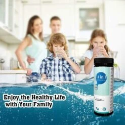 Ensemble De 100 Bandelettes D'essai 14 En 1 Pour L'eau Potable Et L'eau Du Robinet, Faciles à Détecter Rapidement Pour La Dureté, Le PH, Le Brome, Les Nitrates, Etc. (2 Bouteilles) -Trait Piscine Soldes Magasin 94926435 4