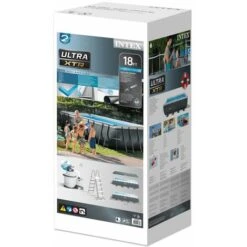 Intex PISCINE RECTANGULAIRE 549X274X132 ULTRA FRAME AVEC POMPE ET ACCESSOIRES -Trait Piscine Soldes Magasin 95154294 4