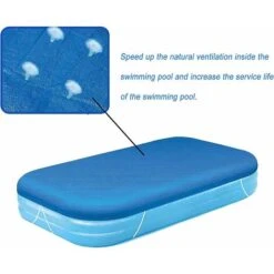 Couverture De Piscine Rectangulaire, Convient à La Couverture De Piscine Rectangulaire Gonflable De 120 Po X 72 Po, Couverture De Piscine Gonflable, Carré Anti-poussière Pour Jardin Extérieur Pataugeo 10 Couverture De Piscine Rectangulaire, Convient à La Couverture De Piscine Rectangulaire Gonflable De 120 Po X 72 Po, Couverture De Piscine Gonflable, Carré Anti-poussière Pour Jardin Extérieur Pataugeo -Trait Piscine Soldes Magasin 95518812 4