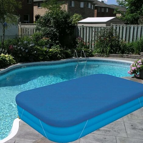 Couverture De Piscine Rectangulaire, Convient à La Couverture De Piscine Rectangulaire Gonflable De 120 Po X 72 Po, Couverture De Piscine Gonflable, Carré Anti-poussière Pour Jardin Extérieur Pataugeo 7 Couverture De Piscine Rectangulaire, Convient à La Couverture De Piscine Rectangulaire Gonflable De 120 Po X 72 Po, Couverture De Piscine Gonflable, Carré Anti-poussière Pour Jardin Extérieur Pataugeo – Image 5
