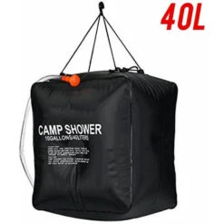 Sac Douche Solaire 40 Litres Camping, Température 45°C Randonnée, Escalade