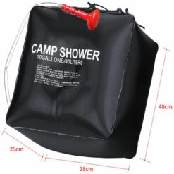 Sac Douche Solaire 40 Litres Camping, Température 45°C Randonnée, Escalade -Trait Piscine Soldes Magasin 95737201 3