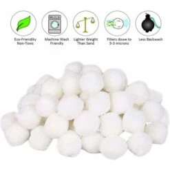 Clarifiant De Piscine Balles Filtrantes, 700g Boules De Filtre De Piscine, Billes Filtrantes, Média Filtre à Fibres Pour Piscine Filtres à Sable Filtrage De L'eau, Filtre Pour Piscine 9 Clarifiant De Piscine Balles Filtrantes, 700g Boules De Filtre De Piscine, Billes Filtrantes, Média Filtre à Fibres Pour Piscine Filtres à Sable Filtrage De L'eau, Filtre Pour Piscine -Trait Piscine Soldes Magasin 96340949 3