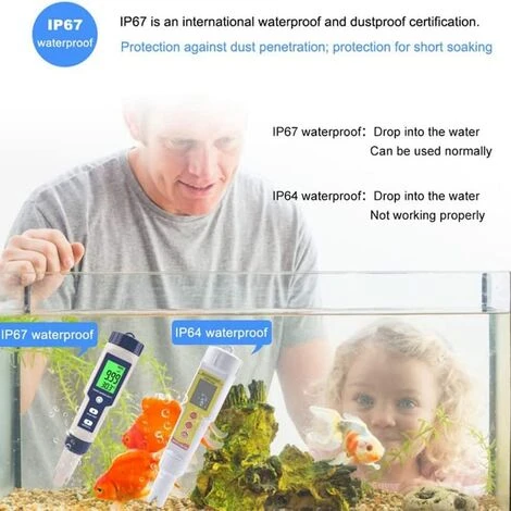 Testeur De Sel De Piscine, Testeur De Sel D'Eau De Mer Numérique 5 En 1, Kit De Test Étanche Ip67 7 Testeur De Sel De Piscine, Testeur De Sel D'Eau De Mer Numérique 5 En 1, Kit De Test Étanche Ip67 – Image 5
