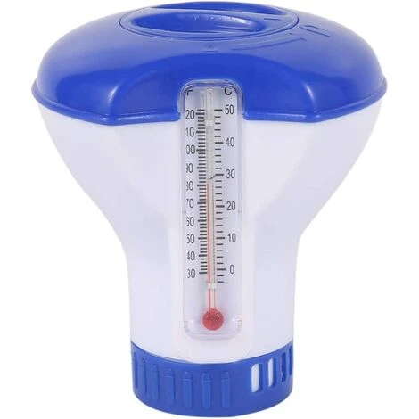 Diffuseur Chlore Piscine Avec Thermomètre, Distributeur Flottant Automatique, Doseur De Chlore Pour Piscine De 5 Pouces (Style A) 3 Diffuseur Chlore Piscine Avec Thermomètre, Distributeur Flottant Automatique, Doseur De Chlore Pour Piscine De 5 Pouces (Style A)